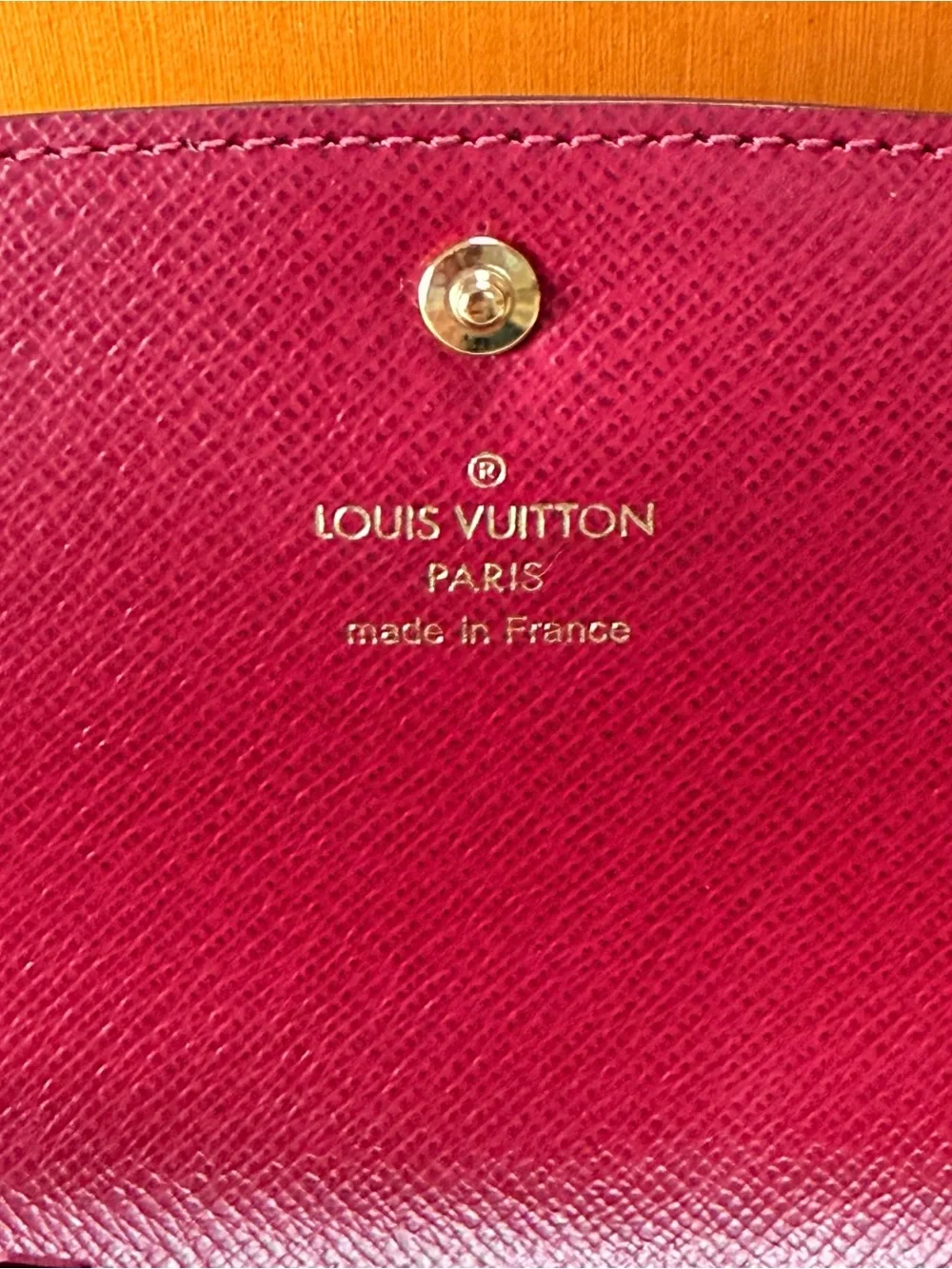 Louis Vuitton Emilie Wallet M60697 Monogram Fuchsia Full Set Receipt